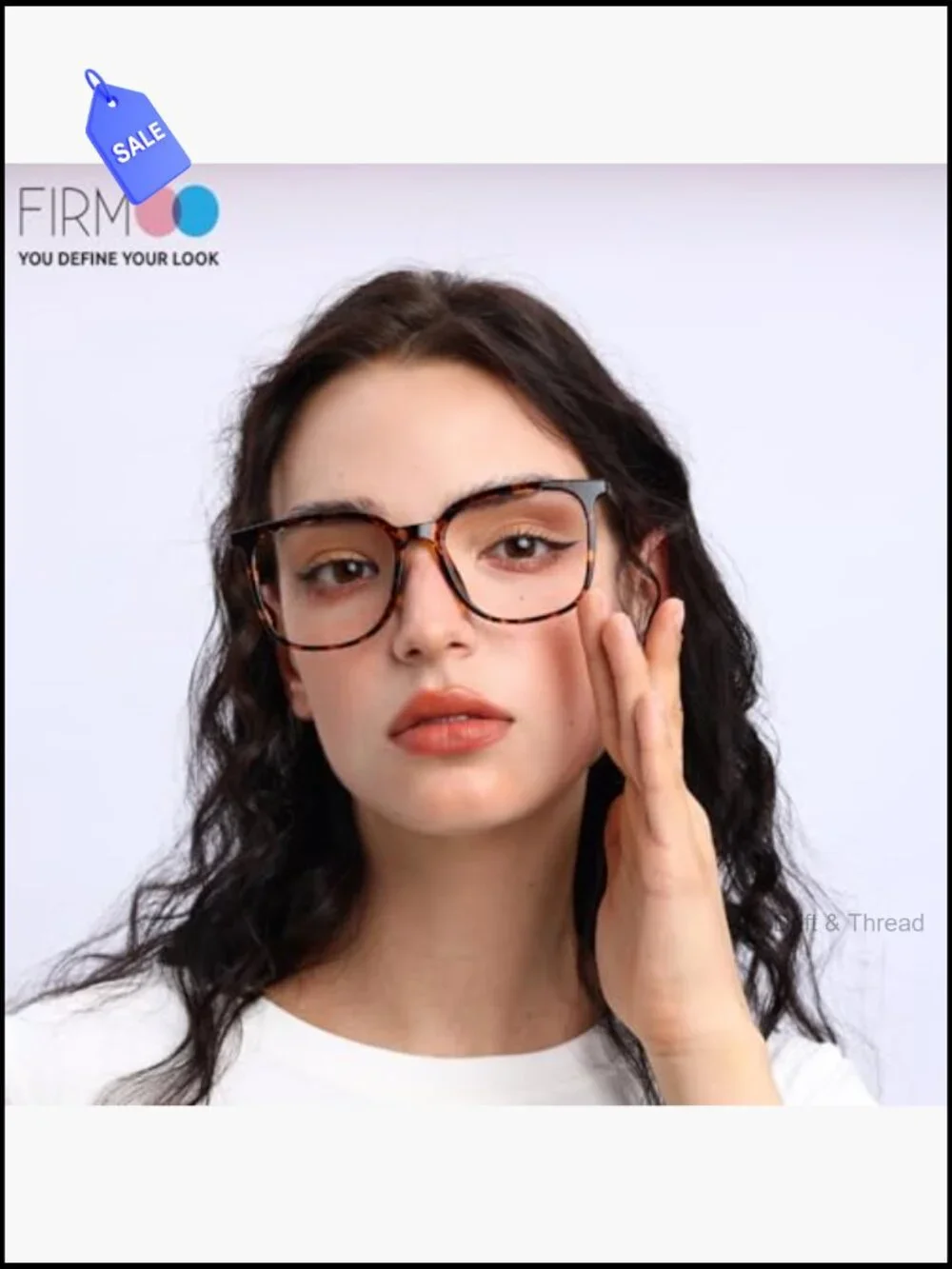 Oversized Square Blue Light Blocking Glasses TR90 Metal Frame UV400